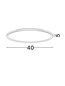 Preview: Nova Luce LED Deckenleuchte Aoton dimmbar 35W CCT warm-/neutralweiss 2700/3000/4000K Weiß Aluminium Metall Ø40cm 9030508