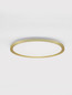 Preview: Nova Luce LED Deckenleuchte Aoton dimmbar 35W CCT warm-/neutralweiss 2700/3000/4000K Gold Aluminium Metall Ø40cm 9030510