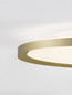 Preview: Nova Luce LED Deckenleuchte Aoton dimmbar 35W CCT warm-/neutralweiss 2700/3000/4000K Gold Aluminium Metall Ø40cm 9030510