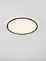 Preview: Nova Luce LED Deckenleuchte Aoton dimmbar 55W CCT warm-/neutralweiss 2700/3000/4000K Schwarz Aluminium Metall Ø60cm 9030512