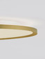 Preview: Nova Luce LED Deckenleuchte Aoton dimmbar 55W CCT warm-/neutralweiss 2700/3000/4000K Gold Aluminium Metall Ø60cm 9030513