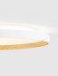 Preview: Nova Luce LED Deckenleuchte Vomos dimmbar 55W CCT warm-/neutralweiss 2700/3000/4000K Weiß Holz Aluminium Metall Ø60cm 9030516