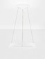 Preview: Nova Luce LED Pendelleuchte Ormi dimmbar 38W CCT warmweiss 2700/3000K Weiß Aluminium Ø45cm 9030518