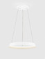 Preview: Nova Luce LED Pendelleuchte Ormi dimmbar 38W CCT warmweiss 2700/3000K Weiß Aluminium Ø45cm 9030518