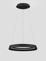 Preview: Nova Luce LED Pendelleuchte Ormi dimmbar 38W CCT warmweiss 2700/3000K Schwarz Aluminium Ø45cm 9030519