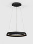 Preview: Nova Luce LED Pendelleuchte Ormi dimmbar 38W CCT warmweiss 2700/3000K Schwarz Aluminium Ø45cm 9030519