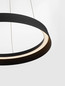 Preview: Nova Luce LED Pendelleuchte Ormi dimmbar 38W CCT warmweiss 2700/3000K Schwarz Aluminium Ø45cm 9030519