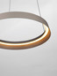 Preview: Nova Luce LED Pendelleuchte Ormi dimmbar 38W CCT warmweiss 2700/3000K Champagnergold Aluminium Ø45cm 9030520
