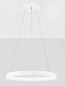 Preview: Nova Luce LED Pendelleuchte Ormi dimmbar 52W CCT warmweiss 2700/3000K Weiß Aluminium Ø60cm 9030521