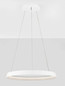 Preview: Nova Luce LED Pendelleuchte Ormi dimmbar 52W CCT warmweiss 2700/3000K Weiß Aluminium Ø60cm 9030521