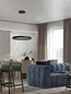 Preview: Nova Luce LED Pendelleuchte Ormi dimmbar 52W CCT warmweiss 2700/3000K Schwarz Aluminium Ø60cm 9030522