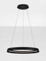 Preview: Nova Luce LED Pendelleuchte Ormi dimmbar 52W CCT warmweiss 2700/3000K Schwarz Aluminium Ø60cm 9030522