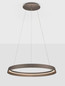Preview: Nova Luce LED Pendelleuchte Ormi dimmbar 52W CCT warmweiss 2700/3000K Champagnergold Aluminium Ø60cm 9030523