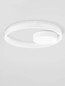 Preview: Nova Luce LED Deckenleuchte Hedra dimmbar 40W warmweiss 3000K Weiß Aluminium Metall Ø40cm 9030524