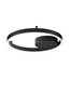 Preview: Nova Luce LED Deckenleuchte Hedra dimmbar 40W warmweiss 3000K Schwarz Aluminium Metall Ø40cm 9030525