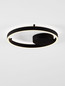 Preview: Nova Luce LED Deckenleuchte Hedra dimmbar 40W warmweiss 3000K Schwarz Aluminium Metall Ø40cm 9030525