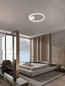 Preview: Nova Luce LED Deckenleuchte Hedra dimmbar 60W warmweiss 3000K Weiß Aluminium Metall Ø60cm 9030526