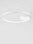 Preview: Nova Luce LED Deckenleuchte Hedra dimmbar 60W warmweiss 3000K Weiß Aluminium Metall Ø60cm 9030526