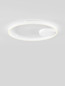 Preview: Nova Luce LED Deckenleuchte Hedra dimmbar 60W warmweiss 3000K Weiß Aluminium Metall Ø60cm 9030526