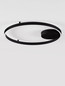 Preview: Nova Luce LED Deckenleuchte Hedra dimmbar 60W warmweiss 3000K Schwarz Aluminium Metall Ø60cm 9030527
