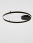 Preview: Nova Luce LED Deckenleuchte Hedra dimmbar 60W warmweiss 3000K Schwarz Aluminium Metall Ø60cm 9030527