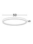 Preview: Nova Luce LED Deckenleuchte Istos dimmbar 38W CCT warm-/neutralweiss 2700/3000/4000K Schwarz Aluminium Metall Ø50cm 9030529