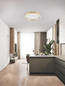 Preview: Nova Luce LED Deckenleuchte Istos dimmbar 38W CCT warm-/neutralweiss 2700/3000/4000K Gold Aluminium Metall Ø50cm 9030530