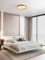 Preview: Nova Luce LED Deckenleuchte Roi dimmbar 37W CCT warm-/neutralweiss 2700/3000/4000K Gold Aluminium Metall Ø40cm 9030533