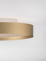 Preview: Nova Luce LED Deckenleuchte Roi dimmbar 37W CCT warm-/neutralweiss 2700/3000/4000K Gold Aluminium Metall Ø40cm 9030533