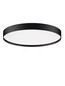 Preview: Nova Luce LED Deckenleuchte Roi dimmbar 48W CCT warm-/neutralweiss 2700/3000/4000K Schwarz Aluminium Metall Ø50cm 9030535