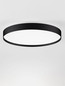 Preview: Nova Luce LED Deckenleuchte Roi dimmbar 48W CCT warm-/neutralweiss 2700/3000/4000K Schwarz Aluminium Metall Ø50cm 9030535