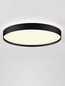 Preview: Nova Luce LED Deckenleuchte Roi dimmbar 48W CCT warm-/neutralweiss 2700/3000/4000K Schwarz Aluminium Metall Ø50cm 9030535