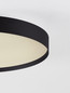 Preview: Nova Luce LED Deckenleuchte Roi dimmbar 48W CCT warm-/neutralweiss 2700/3000/4000K Schwarz Aluminium Metall Ø50cm 9030535