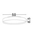 Preview: Nova Luce LED Deckenleuchte Roi dimmbar 48W CCT warm-/neutralweiss 2700/3000/4000K Schwarz Aluminium Metall Ø50cm 9030535
