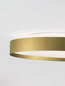 Preview: Nova Luce LED Deckenleuchte Roi dimmbar 48W CCT warm-/neutralweiss 2700/3000/4000K Gold Aluminium Metall Ø50cm 9030536
