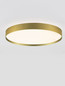 Preview: Nova Luce LED Deckenleuchte Roi dimmbar 48W CCT warm-/neutralweiss 2700/3000/4000K Gold Aluminium Metall Ø50cm 9030536