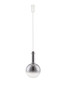 Preview: Nova Luce LED Pendelleuchte Nostos dimmbar 6W warmweiss 3000K Gold Weiß Rauchgrau Glas Metall Ø25cm 9030542