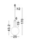 Preview: Nova Luce LED Pendelleuchte Nostos dimmbar 6W warmweiss 3000K Gold Weiß Rauchgrau Glas Metall Ø25cm 9030542