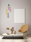 Preview: Nova Luce LED Pendelleuchte Pluma 20W warmweiss 3000K Mehrfarbig Glas Metall Ø42cm 9030549