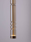 Preview: Nova Luce LED Pendelleuchte Bento 7W warmweiss 3000K Cognac Messinggold Glas Metall Ø8cm 9030550