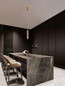 Preview: Nova Luce LED Pendelleuchte Bento 7W warmweiss 3000K Cognac Messinggold Glas Metall Ø8cm 9030552