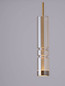 Preview: Nova Luce LED Pendelleuchte Bento 7W warmweiss 3000K Cognac Messinggold Glas Metall Ø8cm 9030552