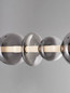 Preview: Nova Luce LED Pendelleuchte Bally dimmbar 40W warmweiss 3000K Rauchgrau Schwarz Glas Metall 117x19,5cm 9030557