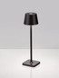 Preview: Nova Luce LED Akku-Tischleuchte Deck dimmbar 2W warmweiss 3000K USB IP54 Anthrazit Aluminium Ø8,5cm 9030561