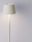 Preview: Nova Luce LED Akku-Tischleuchte Deck dimmbar 2W warmweiss 3000K USB IP54 Weiß Aluminium Ø8,5cm 9030562