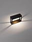 Preview: Nova Luce LED Solar-Sockelleuchte Berni 2W warmweiss 3000K Bewegungsmelder IP65 Schwarz Aluminium 15,5cm 9030565