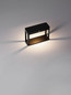 Preview: Nova Luce LED Solar-Sockelleuchte Berni 2W warmweiss 3000K Bewegungsmelder IP65 Schwarz Aluminium 15,5cm 9030565