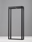 Preview: Nova Luce LED Solar-Wegeleuchte Berni 2W warmweiss 3000K Bewegungsmelder IP65 Schwarz Aluminium 50cm 9030566