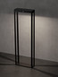 Preview: Nova Luce LED Solar-Wegeleuchte Berni 2W warmweiss 3000K Bewegungsmelder IP65 Schwarz Aluminium 70cm 9030567
