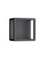 Preview: Nova Luce LED Außen-Wandleuchte Misti 9W warmweiss 3000K IP65 Schwarz Aluminium 18x18cm 9030568